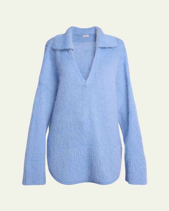 Johnny Collar Wool Oversized Sweater